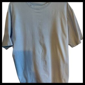 BACHRACH Blue XL Oversized T Shirt Cotton Blend Soft Basic Casual Everyday